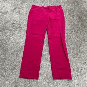 Van Heusen Stretch Extensible Pants Womens 4 Pink Slim Fit Smart Casual 30x26